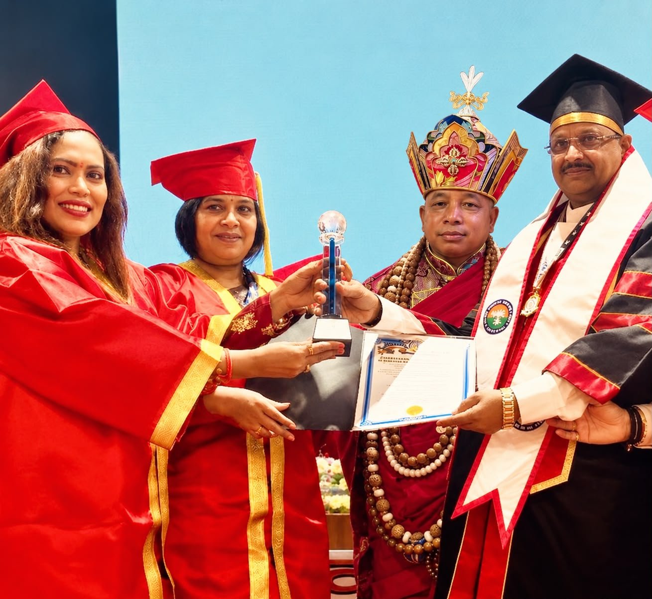 Dr. Pavan Kumar Sarraf  Doctor of Philosophy( honoris causa) in Human Rights  International open university of humanity health science and peace, California, USA