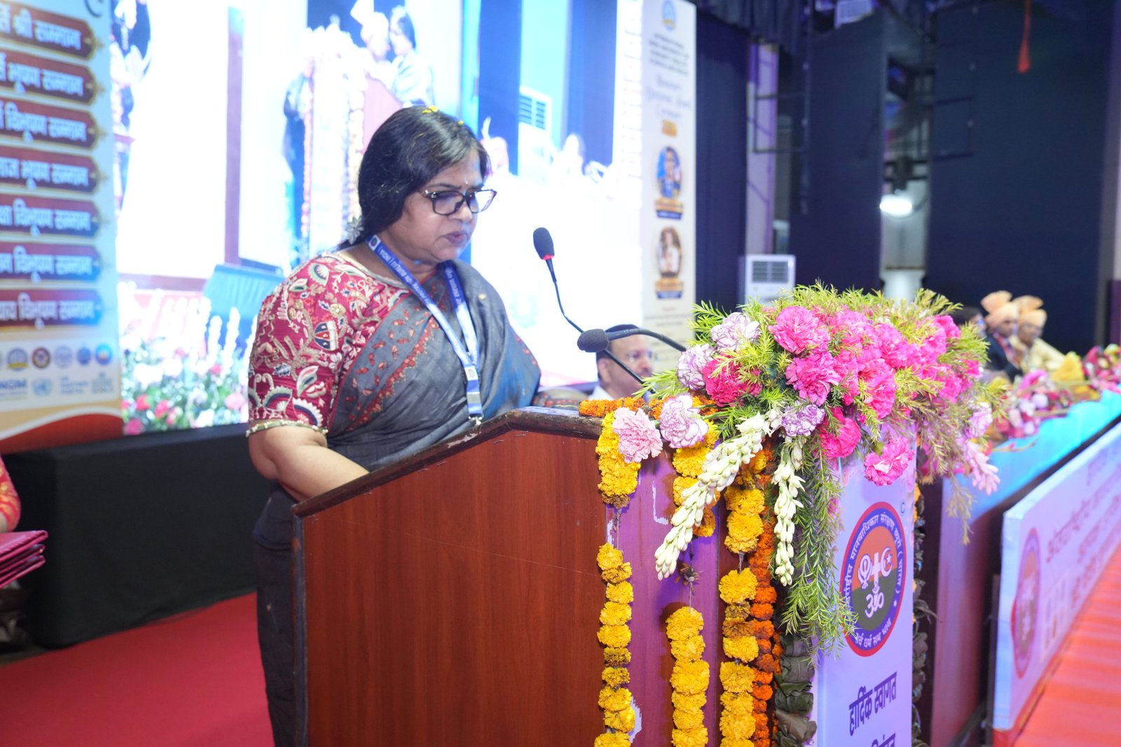 Ms. Sudha Rani Relangi, Information Commissioner, Central Information Commission, Government of India, New Delhi, addressing the gathering at the programme.