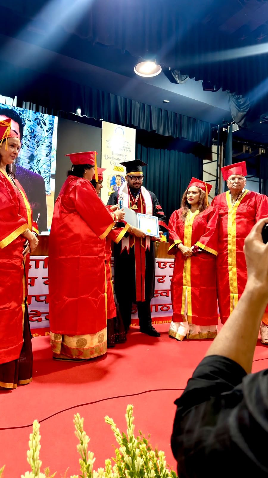 Dr. Shivesh Kumar Sarraf Doctor of Philosophy( honoris causa) in psychology  International open university of humanity health science and peace, California, USA
